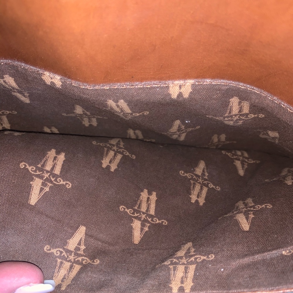 American West Brown Leather Shoulder Bag - Picture 3 of 10